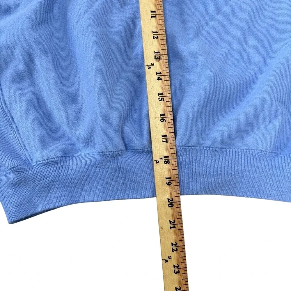 Champion Reverse Weave Oversized Sweatshirt Womens XS Periwinkle Crop Athleisure